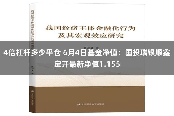 4倍杠杆多少平仓 6月4日基金净值：国投瑞银顺鑫定开最新净值1.155