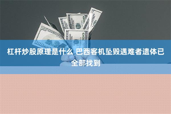 杠杆炒股原理是什么 巴西客机坠毁遇难者遗体已全部找到