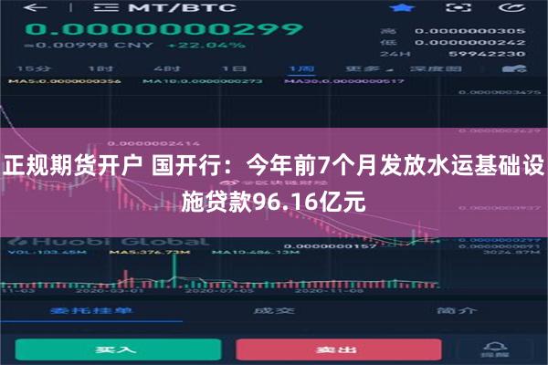 正规期货开户 国开行：今年前7个月发放水运基础设施贷款96.16亿元