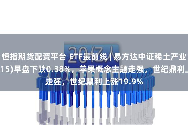 恒指期货配资平台 ETF最前线 | 易方达中证稀土产业ETF(159715)早盘下跌0.38%，苹果概念主题走强，世纪鼎利上涨19.9%