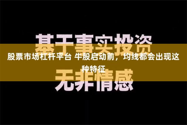 股票市场杠杆平台 牛股启动前，均线都会出现这种特征