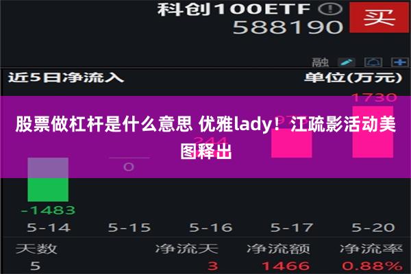 股票做杠杆是什么意思 优雅lady！江疏影活动美图释出