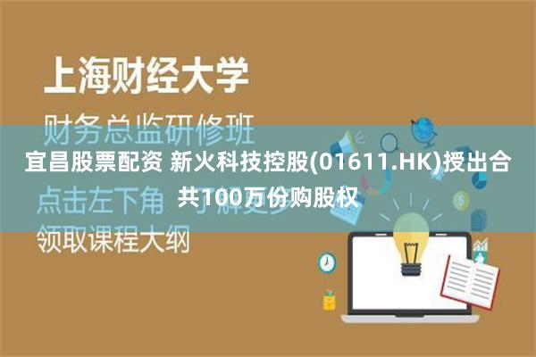 宜昌股票配资 新火科技控股(01611.HK)授出合共100万份购股权