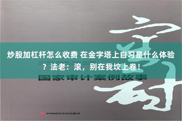 炒股加杠杆怎么收费 在金字塔上自习是什么体验？法老：滚，别在我坟上卷！