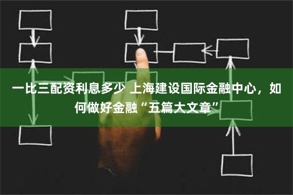 一比三配资利息多少 上海建设国际金融中心，如何做好金融“五篇大文章”