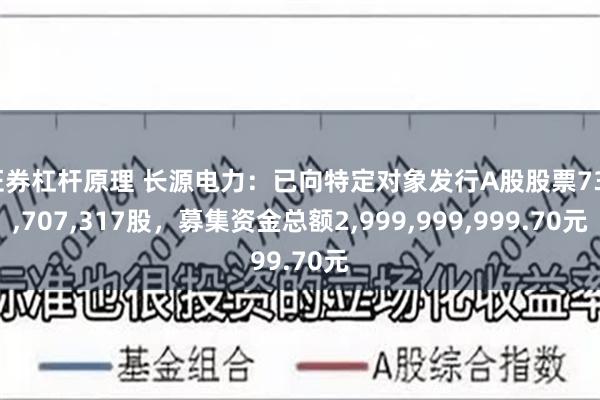 证券杠杆原理 长源电力：已向特定对象发行A股股票731,707,317股，募集资金总额2,999,999,999.70元